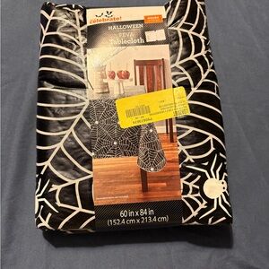 Celebrate Halloween Spiderweb Tablecloth